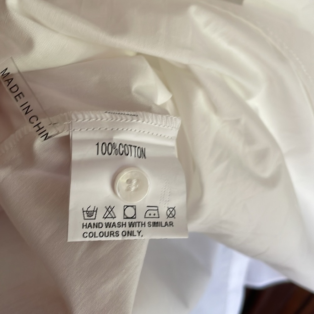 White dress! CHOKLATE Paris! Summer whites! Cotton dress So French! - Picture 8 of 8
